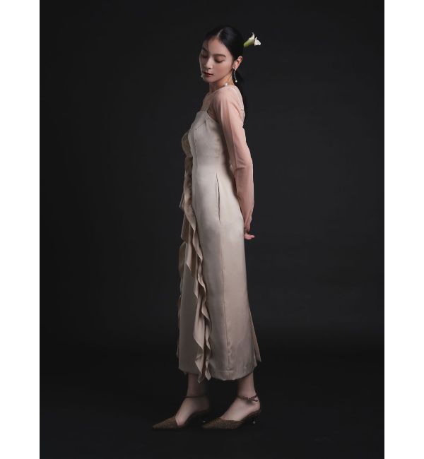 LAGUNAMOON「LADYアシンメトリーフリルキャミドレス」|ドレス|