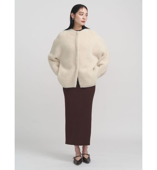 LAGUNAMOON「シャツドッキングリブニットワンピース」|ワンピース|