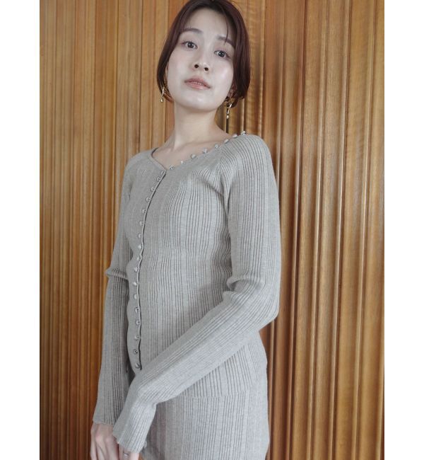 LAGUNAMOON「ボタンデザインニットセットアップ」|ワンピース|
