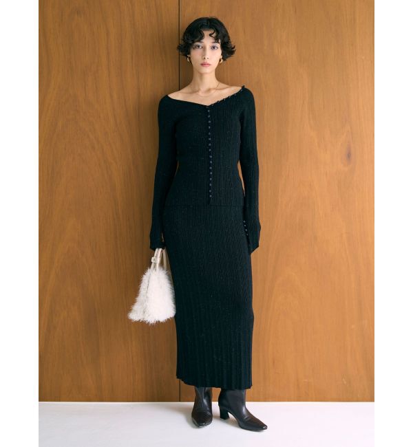 LAGUNAMOON「ボタンデザインニットセットアップ」|ワンピース|