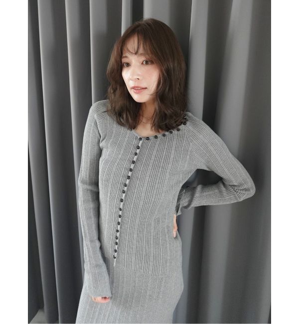 LAGUNAMOON「ボタンデザインニットセットアップ」|ワンピース|