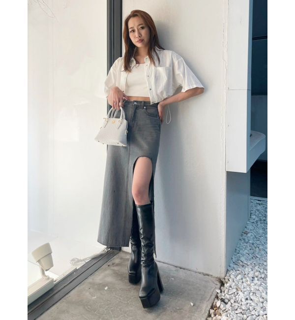 EVRIS「ドロストハーフスリーブショートシャツ」|シャツ・ブラウス|