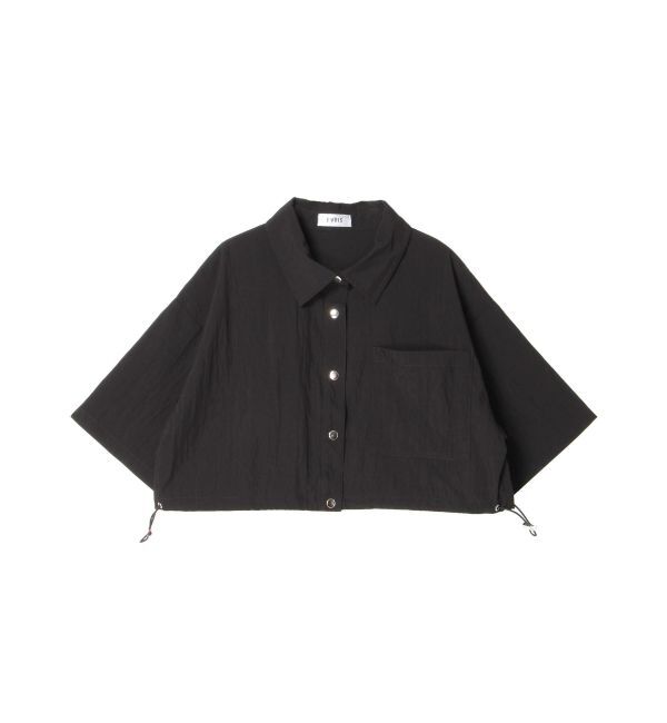 EVRIS「ドロストハーフスリーブショートシャツ」|シャツ・ブラウス|