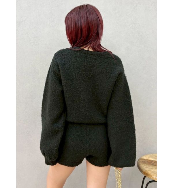 EVRIS「bijouシャギーニットロンパース」|オールインワン|