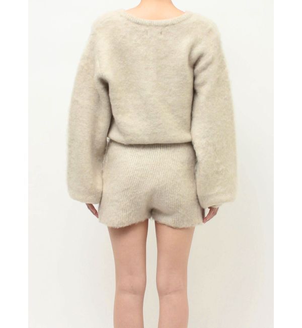 EVRIS「bijouシャギーニットロンパース」|オールインワン|