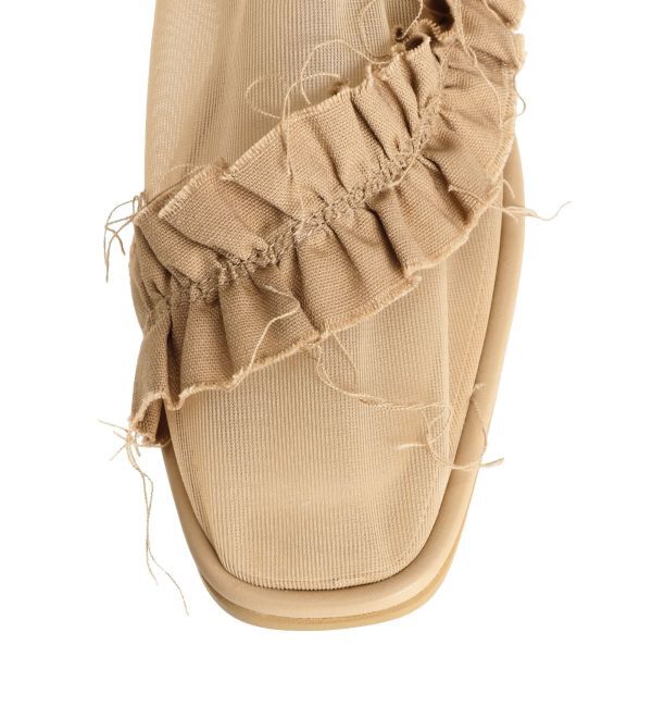 merry jenny「アシメメッシュフラットshoes」|バレエシューズ|