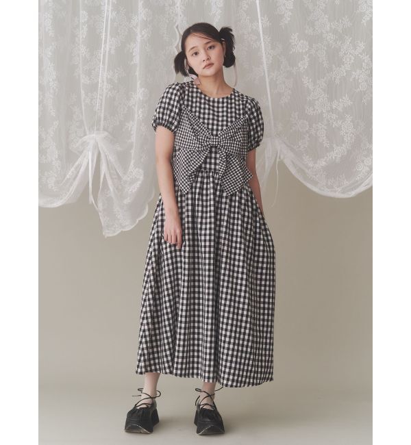 merry jenny「ギンガムリボンワンピース」|ワンピース|