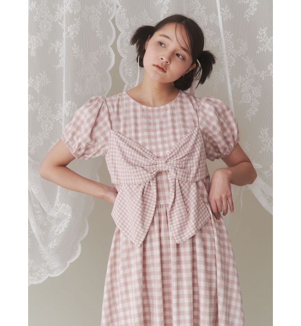 merry jenny「ギンガムリボンワンピース」|ワンピース|