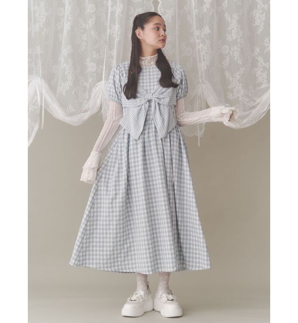 merry jenny「ギンガムリボンワンピース」|ワンピース|
