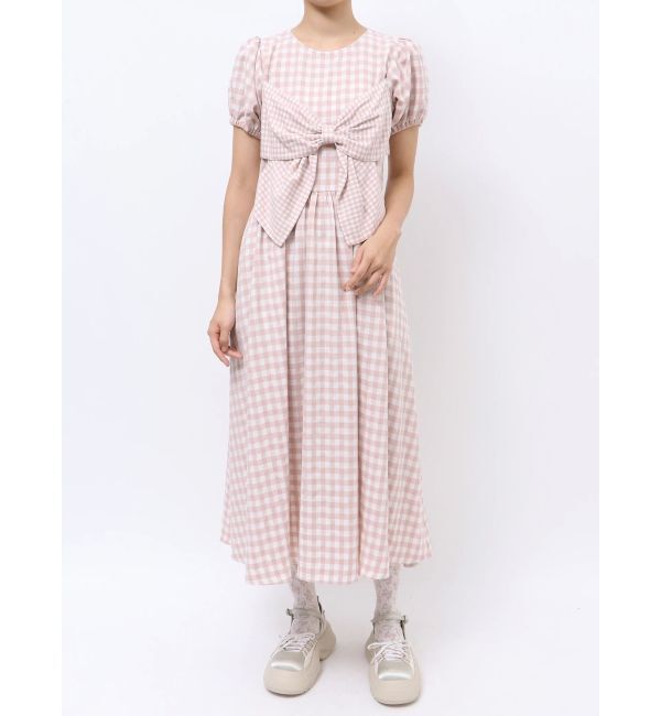 merry jenny「ギンガムリボンワンピース」|ワンピース|