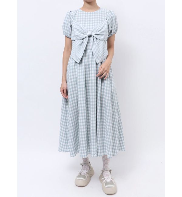 merry jenny「ギンガムリボンワンピース」|ワンピース|
