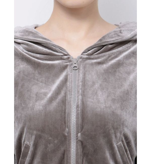 GYDA「ベロアラインショートPK」|パーカー|