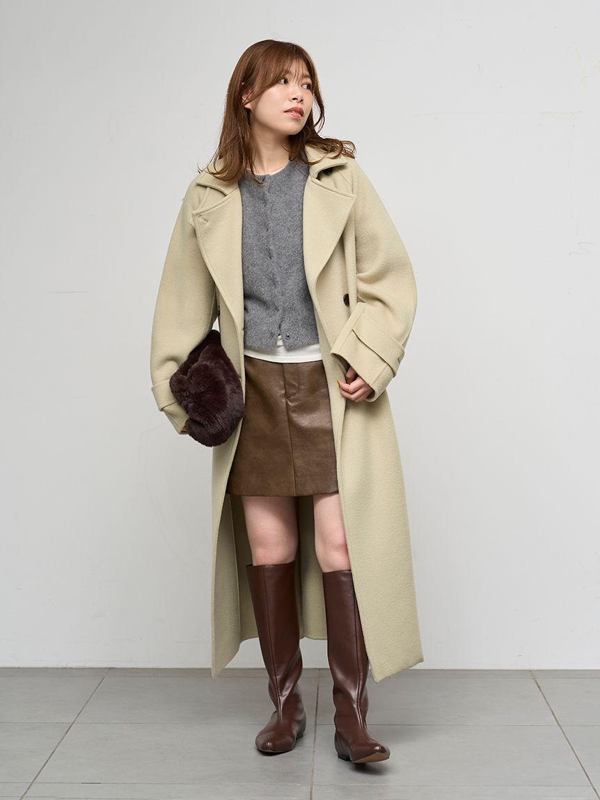 emmi atelier「フォックスカシミヤニットカーディガン」|カーディガン|GRY