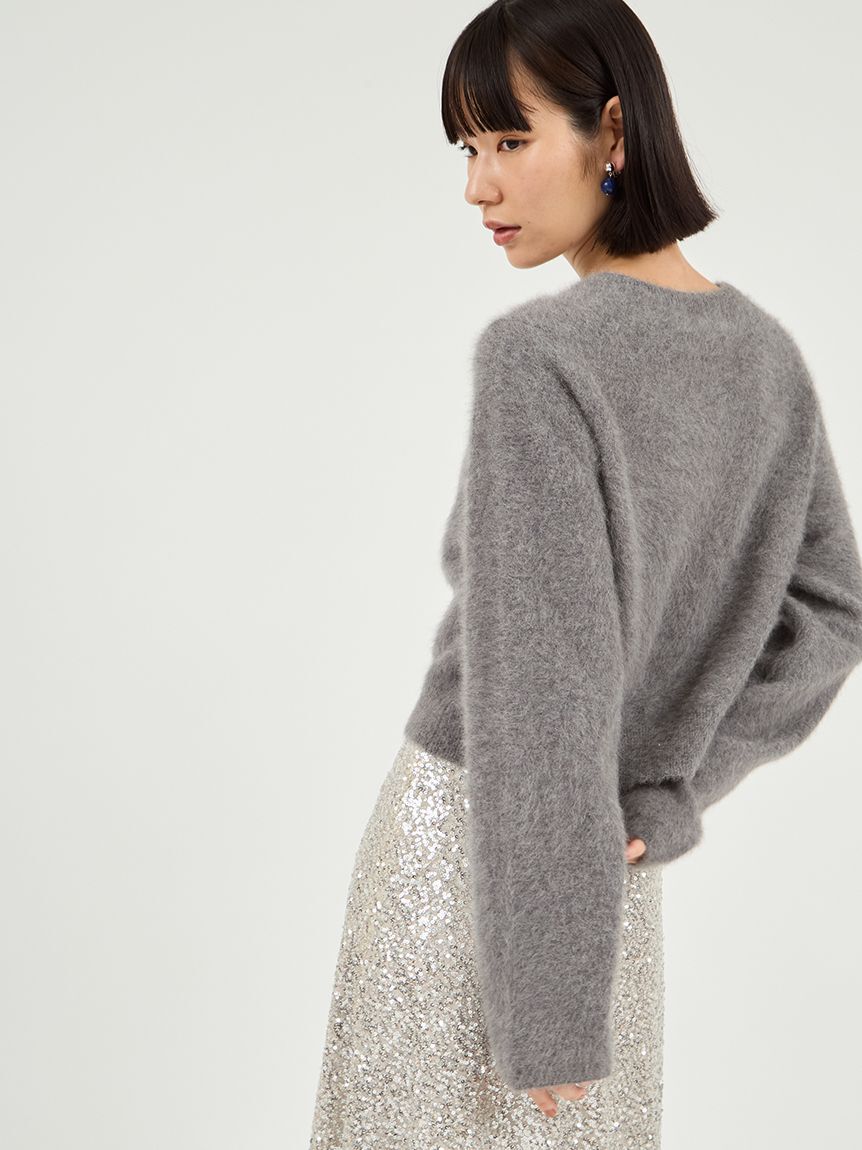 emmi atelier「フォックスカシミヤニットカーディガン」|カーディガン|