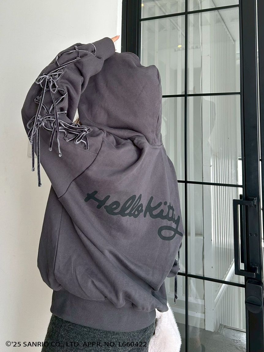 SNIDEL「【HELLO KITTY】レースアップパーカー」|パーカー|
