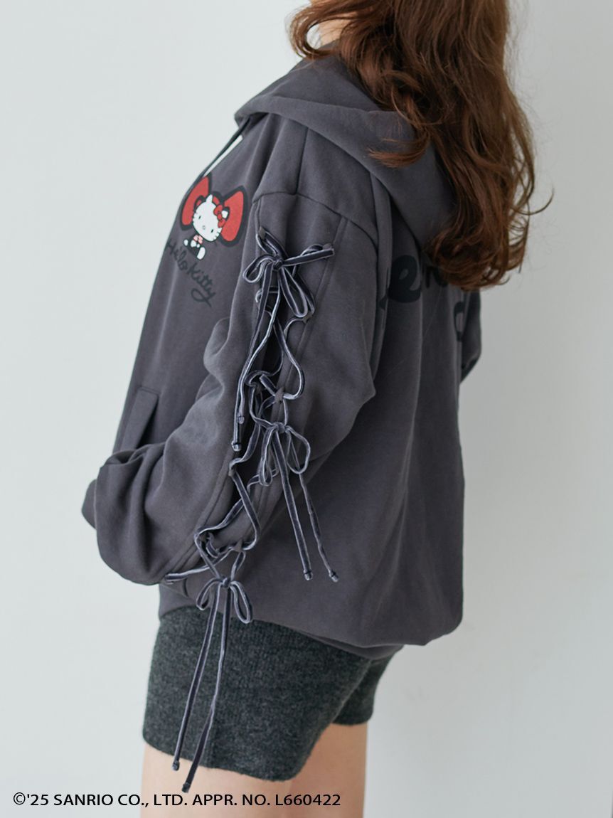 SNIDEL「【HELLO KITTY】レースアップパーカー」|パーカー|