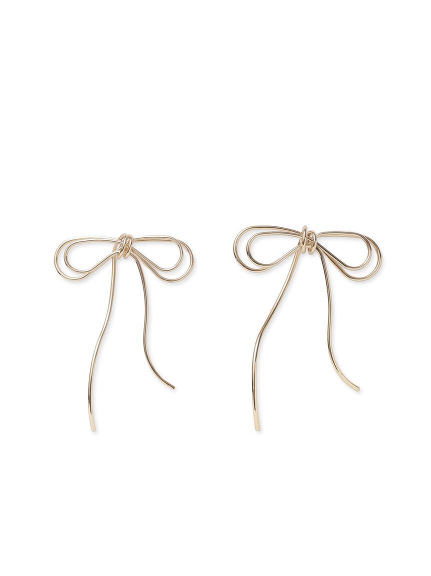 SNIDEL「リボンピアス」|ピアス|
