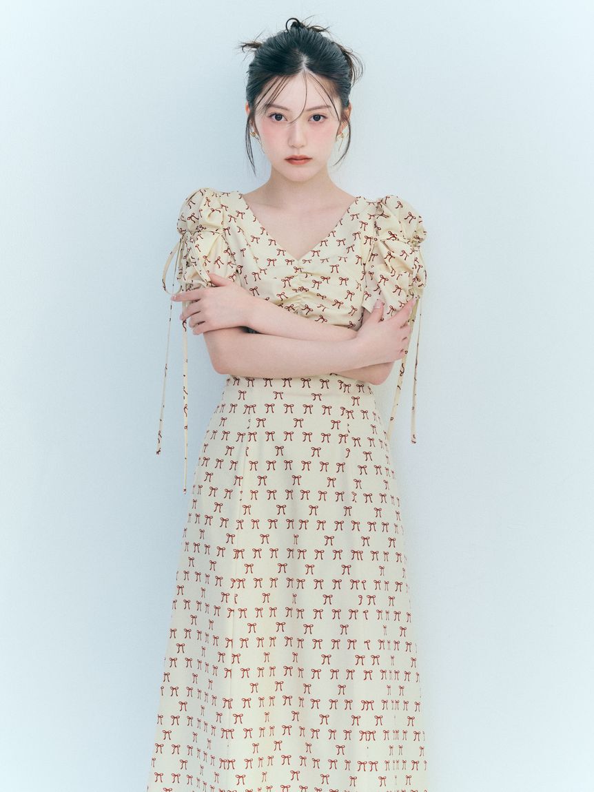 SNIDEL「リボンピアス」|ピアス|