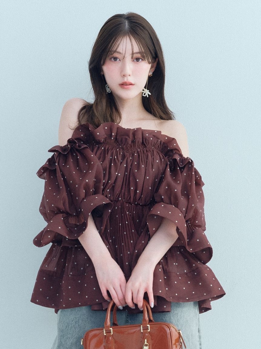 SNIDEL「パールビーズバリエピアス」|ピアス|