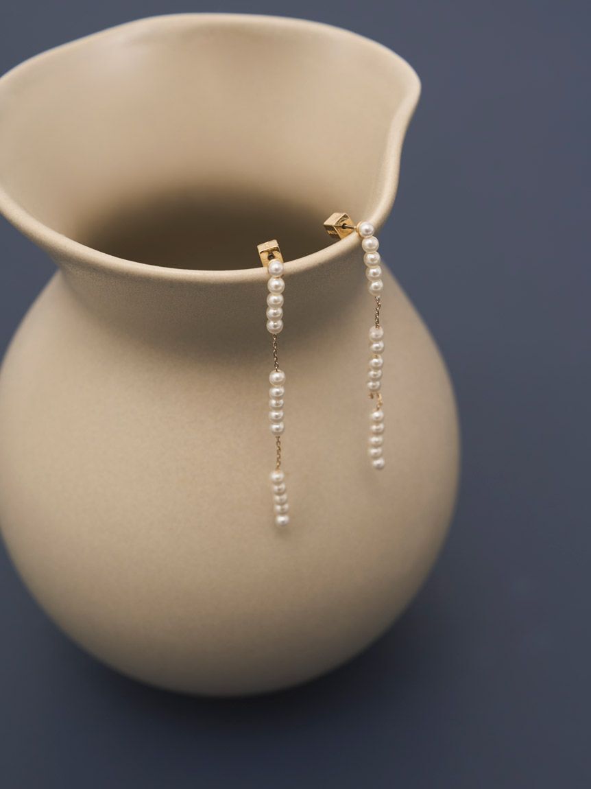 SNIDEL「パールビーズバリエピアス」|ピアス|