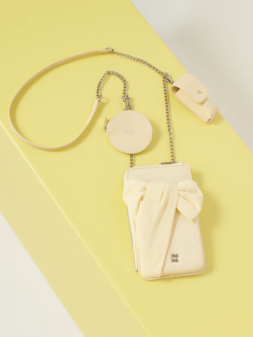 SNIDEL「【WEB限定カラーあり】パフィーリボンミニショルダー」|ショルダー・メッセンジャー|YEL