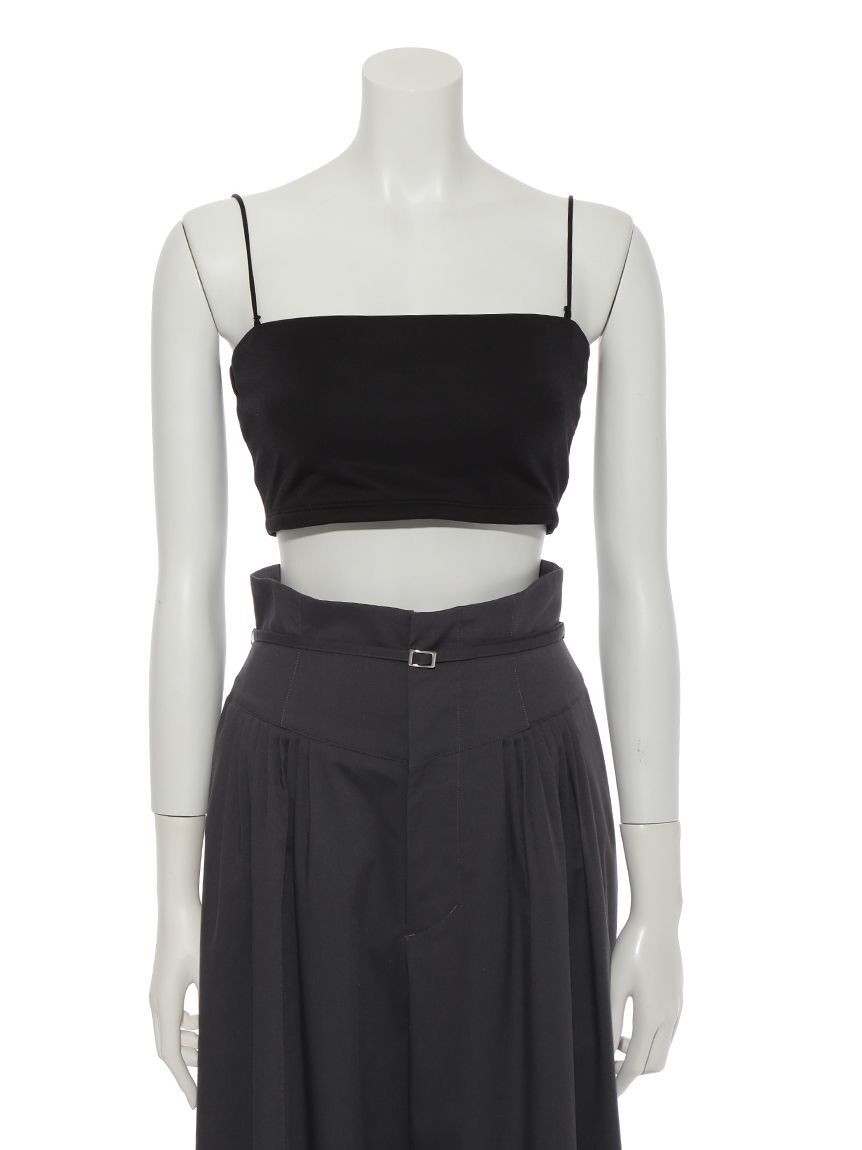 FRAY I.D「サテンカットソーベアショートトップ／ウォッシャブル・UVカット」|チューブトップ|