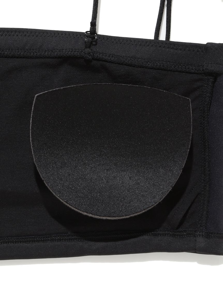 FRAY I.D「サテンカットソーベアショートトップ／ウォッシャブル・UVカット」|チューブトップ|