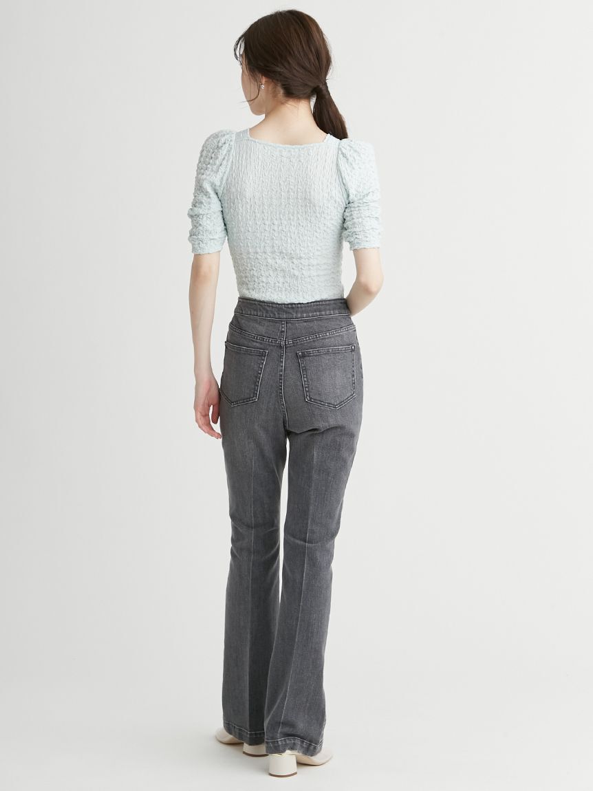 CELFORD「ハイウエストフレアデニムパンツ」|デニム|