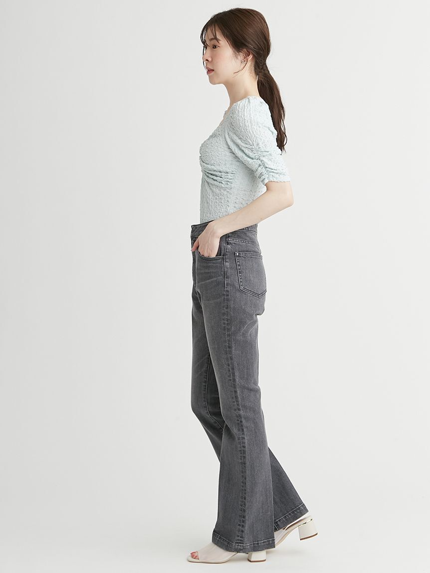 CELFORD「ハイウエストフレアデニムパンツ」|デニム|