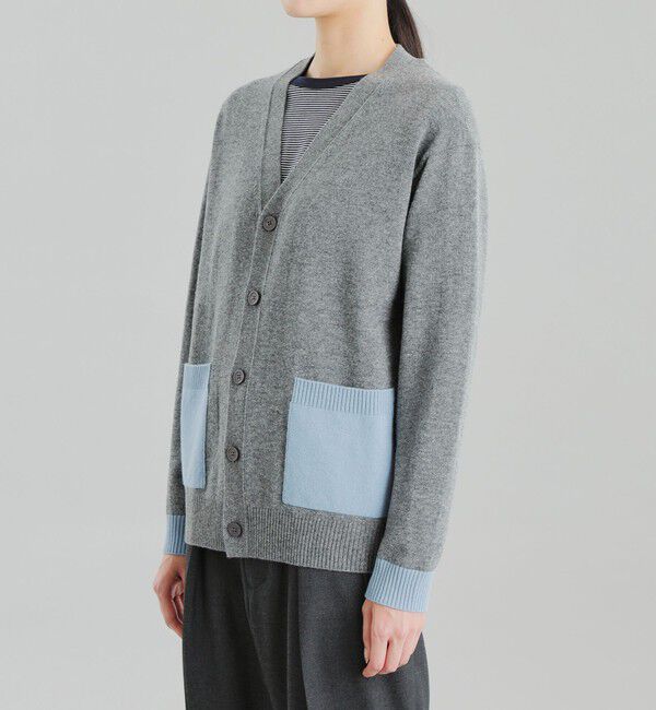 MACKINTOSH PHILOSOPHY「GREY LABEL ウールカシミヤブロックカーディガン」|ニット・セーター|