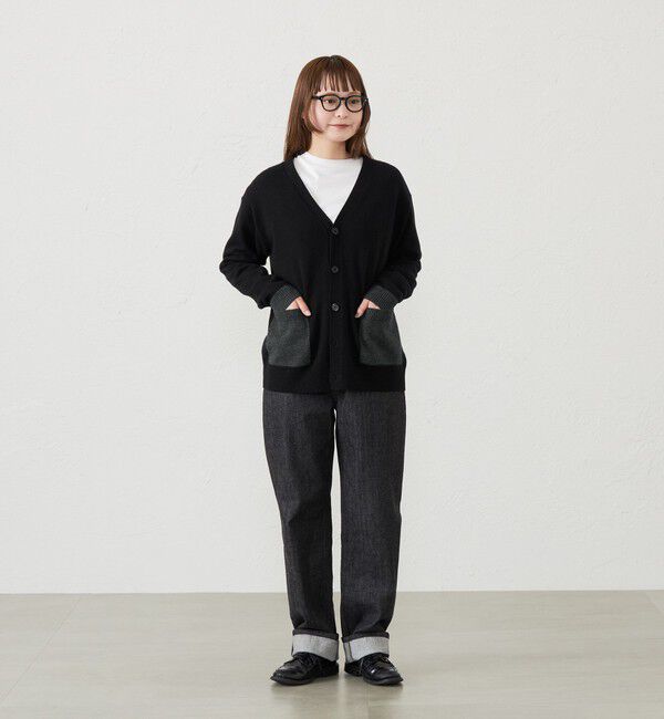 MACKINTOSH PHILOSOPHY「GREY LABEL ウールカシミヤブロックカーディガン」|ニット・セーター|