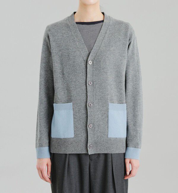 MACKINTOSH PHILOSOPHY「GREY LABEL ウールカシミヤブロックカーディガン」|ニット・セーター|