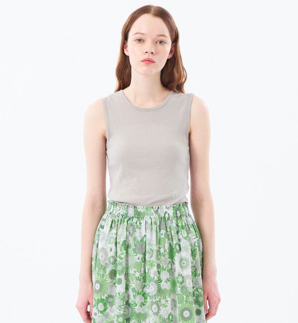 MACKINTOSH PHILOSOPHY「ラメフライスタンクトップ」|Tシャツ・カットソー|ベージュ