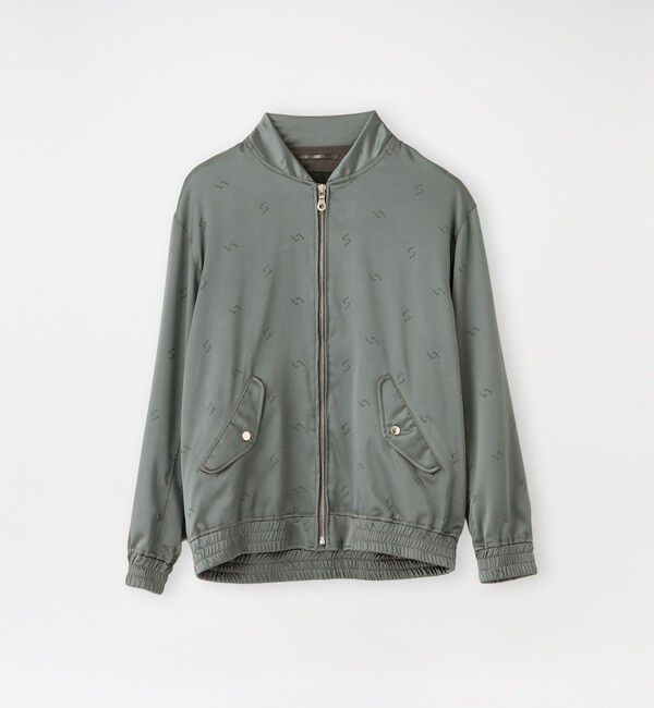  「スランテッドLジャガード MA-1」|ブルゾン・スタジャン|グレー