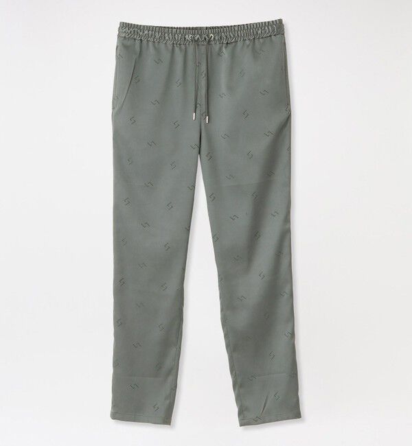  「スランテッドＬジャカード イージーパンツ」|その他|グレー