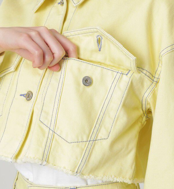  「【ドラマ着用商品】クロップトデニムGジャン」|ブルゾン・スタジャン|