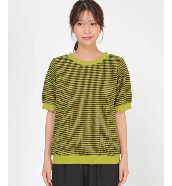 ikka「ハニカム柄ジャガードカットソー」|その他|