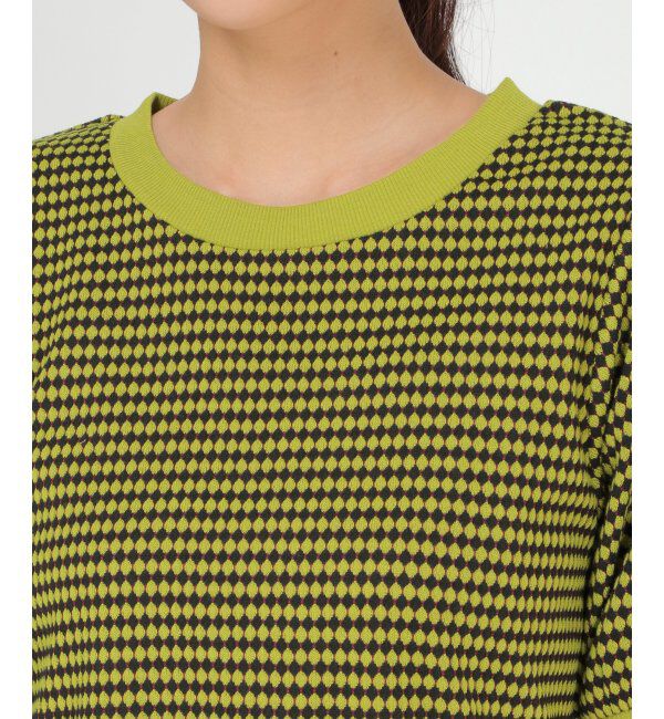 ikka「ハニカム柄ジャガードカットソー」|その他|