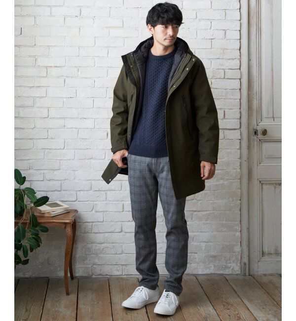 ikka「抗菌アランケーブルリサイクルニット」|プルオーバー|