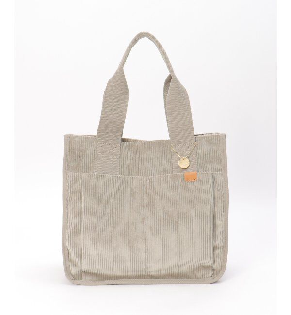 ikka「コーデュロイビッグトートバッグ」|その他|グレー