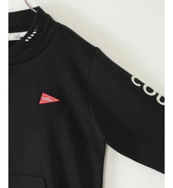 ikka kids「ロープ襟ポケ付き袖ロゴトレーナー（120~160cm）」|Tシャツ・カットソー|