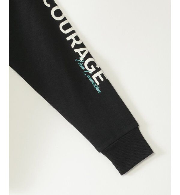 ikka kids「ロープ襟ポケ付き袖ロゴトレーナー（120~160cm）」|Tシャツ・カットソー|