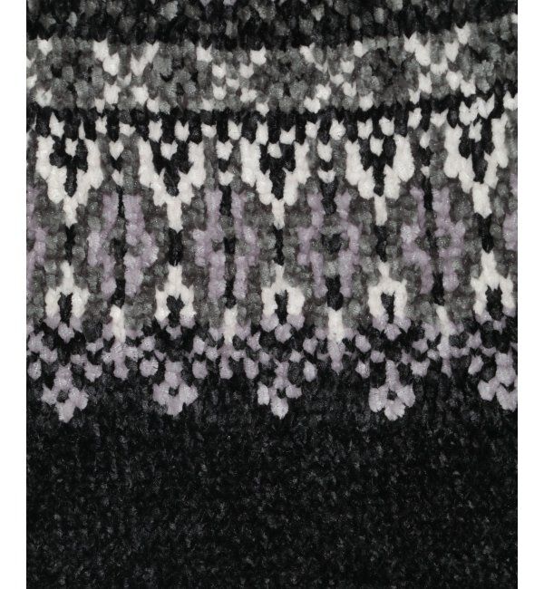 ikka「モール求心柄ニット」|プルオーバー|