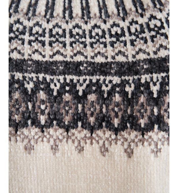 ikka「モール求心柄ニット」|プルオーバー|