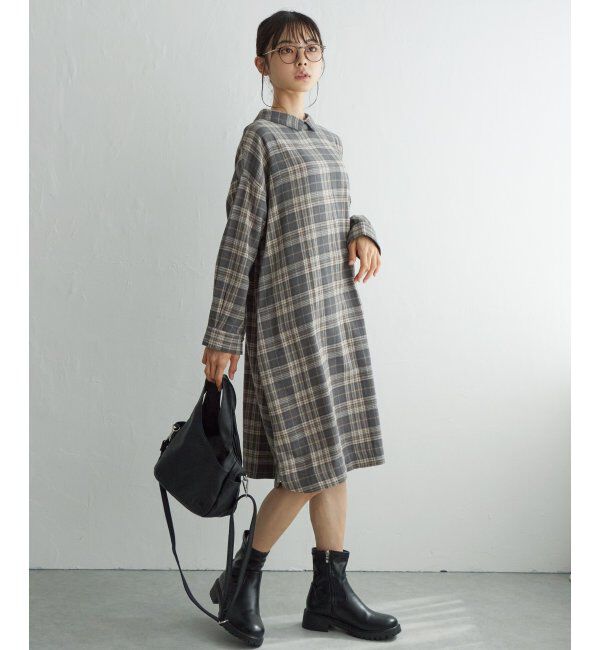 Lbc with Life「コットンチェック3WAYワンピース」|ワンピース|