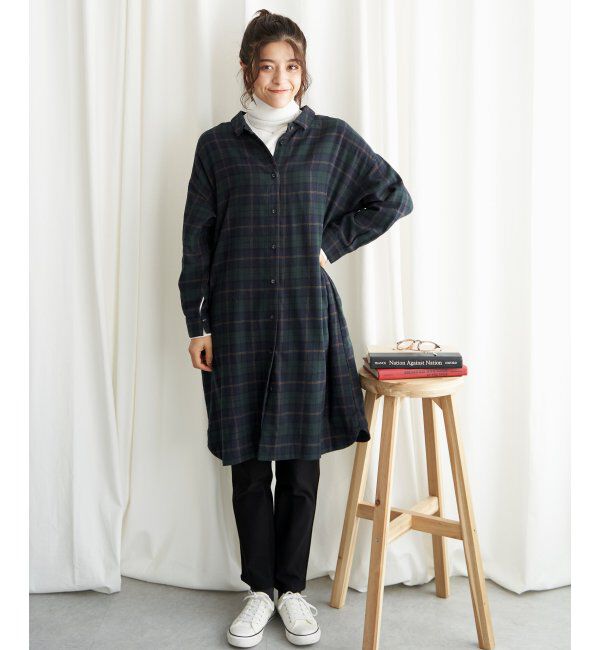 Lbc with Life「コットンチェック3WAYワンピース」|ワンピース|