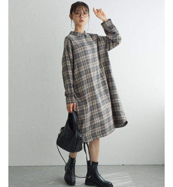 Lbc with Life「コットンチェック3WAYワンピース」|ワンピース|