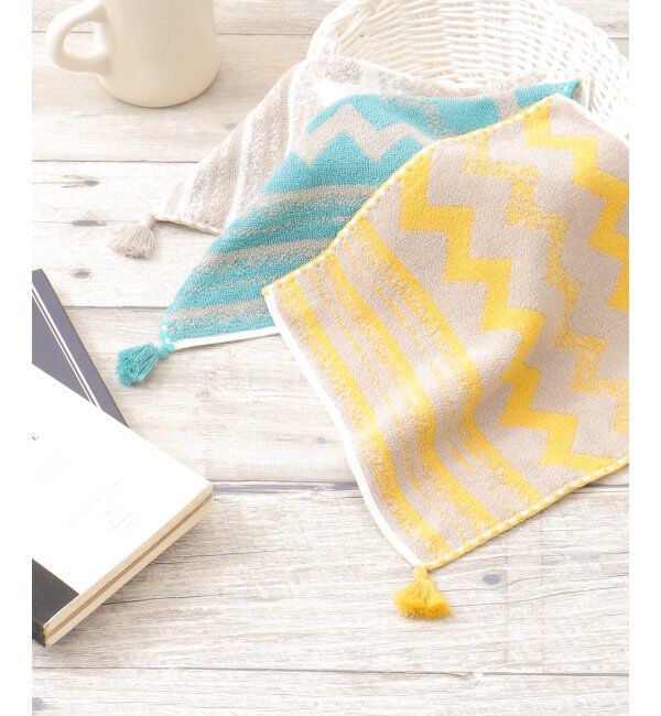 Lbc with Life「シェブロンボーダータオルハンカチ」|タオル|