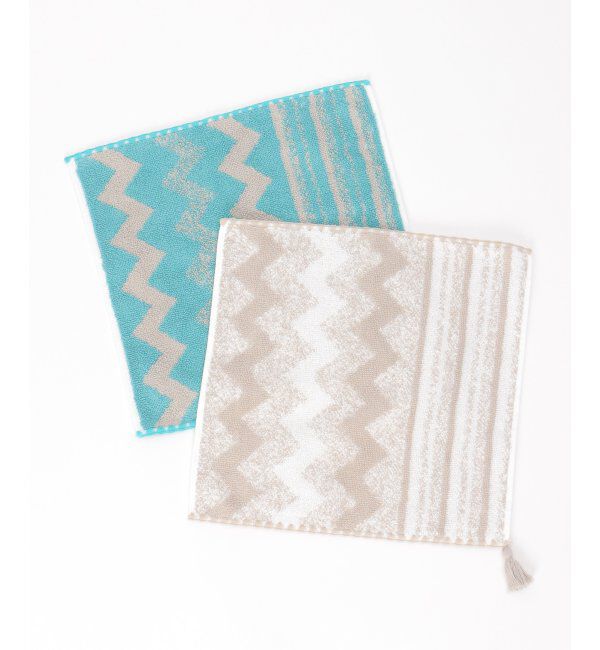 Lbc with Life「シェブロンボーダータオルハンカチ」|タオル|