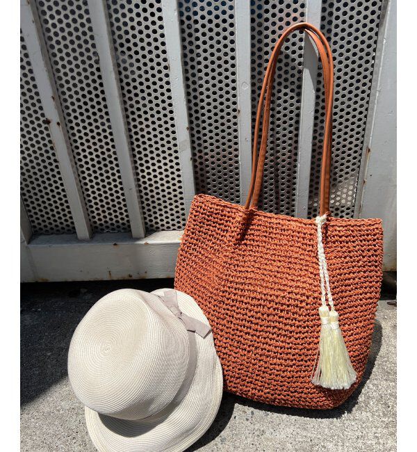 Lbc with Life「タッセルペーパートートバッグ」|その他|